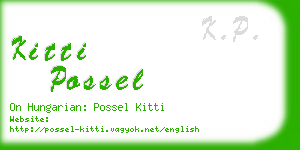 kitti possel business card